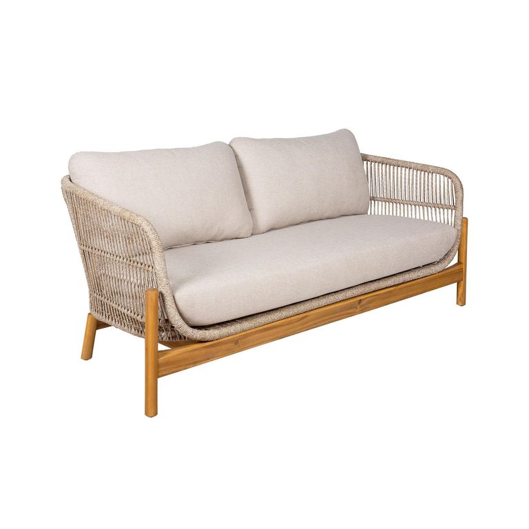 Hunterton Lounge Set - 2 Seater - Acacia Wood and Rope