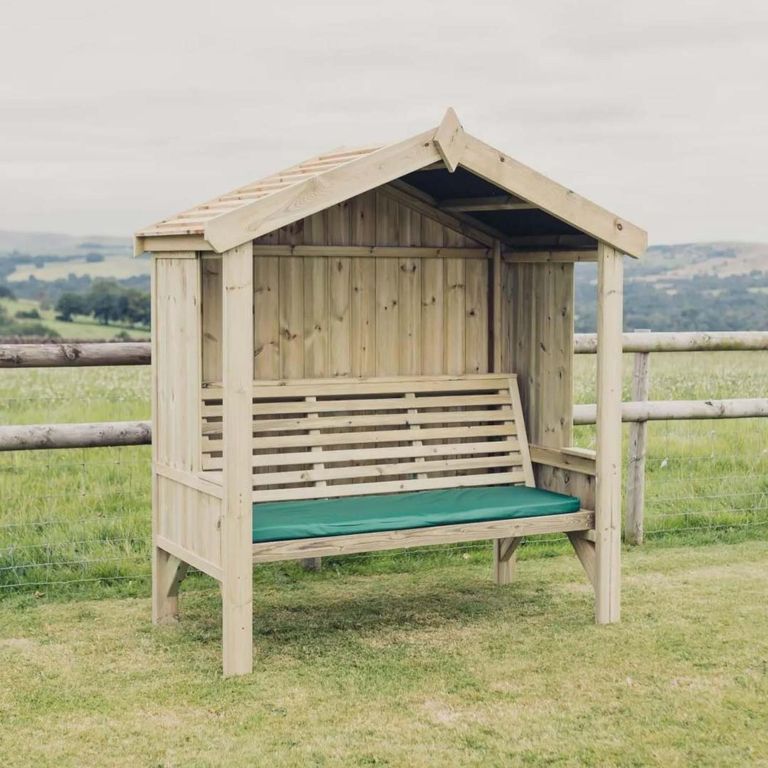 Churnet Valley Cottage Redwood 3 Seater Garden Arbour
