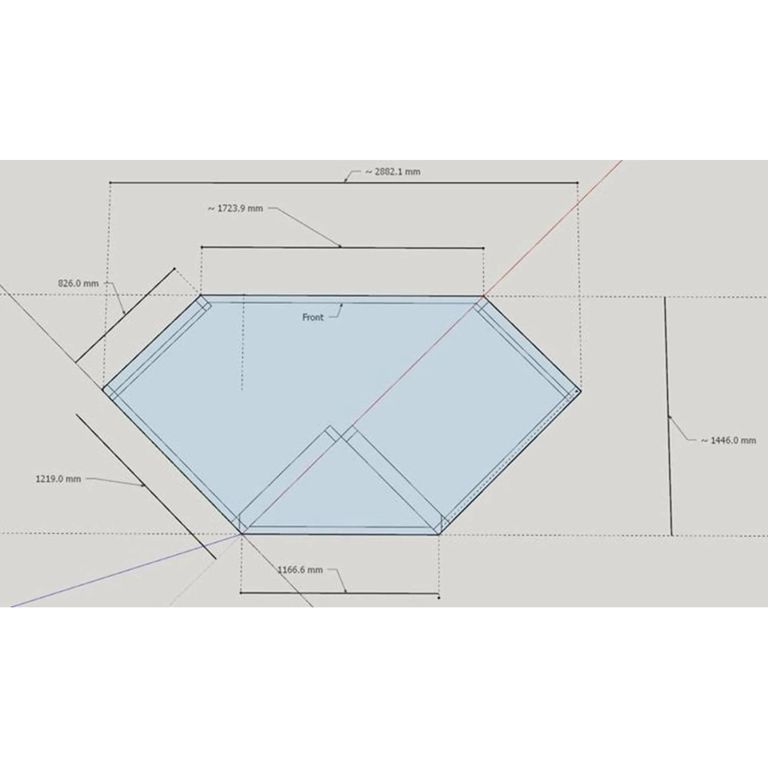 Churnet Valley Clementine Redwood 4 Seater Corner Garden Arbour