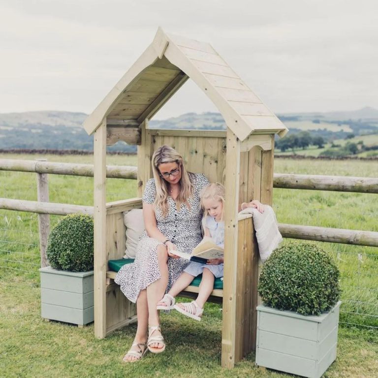 Churnet Valley Poppy Redwood 2 Seater Garden Arbour