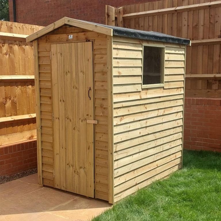Budget Garden Shed - 1 Door with Window - Timber Wood