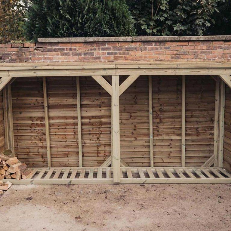 Churnet Valley Redwood Garden Log Store 6x12