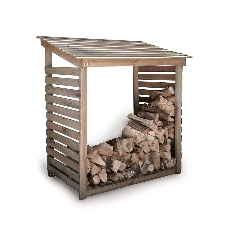 Aldsworth Outdoor Wood Log Store Wide