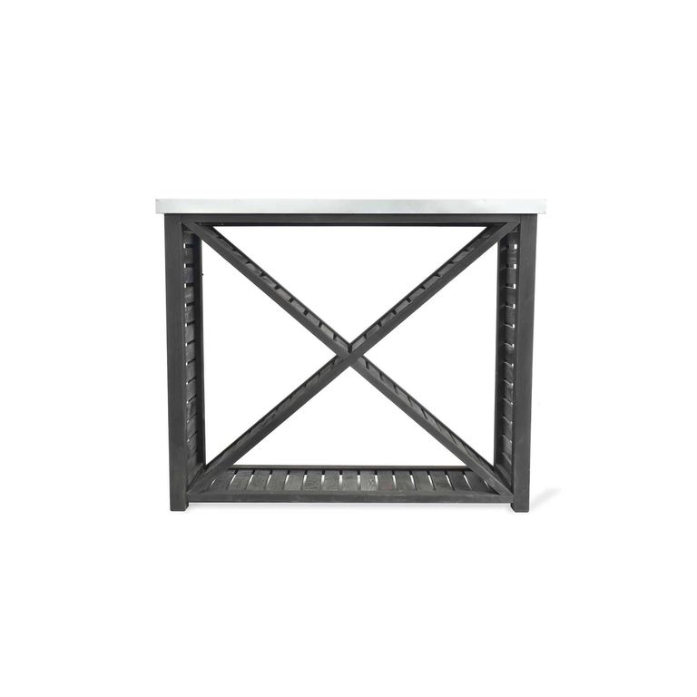 Moreton Outdoor Black Cross Log Store Large
