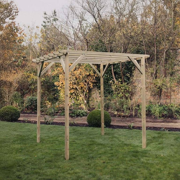 Contemporary Garden Pergola - Timber Wood