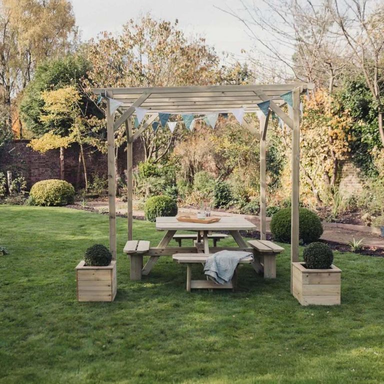 Contemporary Garden Pergola - Timber Wood
