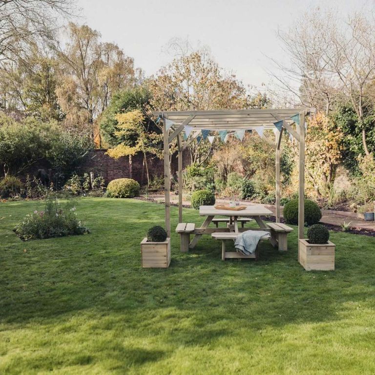 Contemporary Garden Pergola - Timber Wood