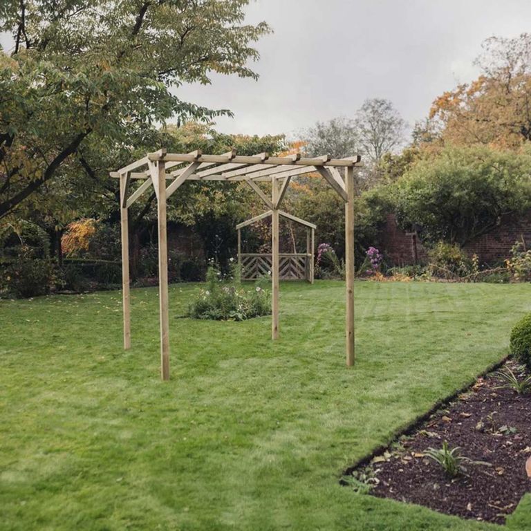 Contemporary Garden Pergola - Timber Wood