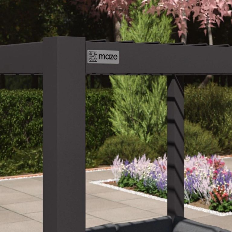 Como Outdoor Pergola - Square - 270cm - Grey Aluminium