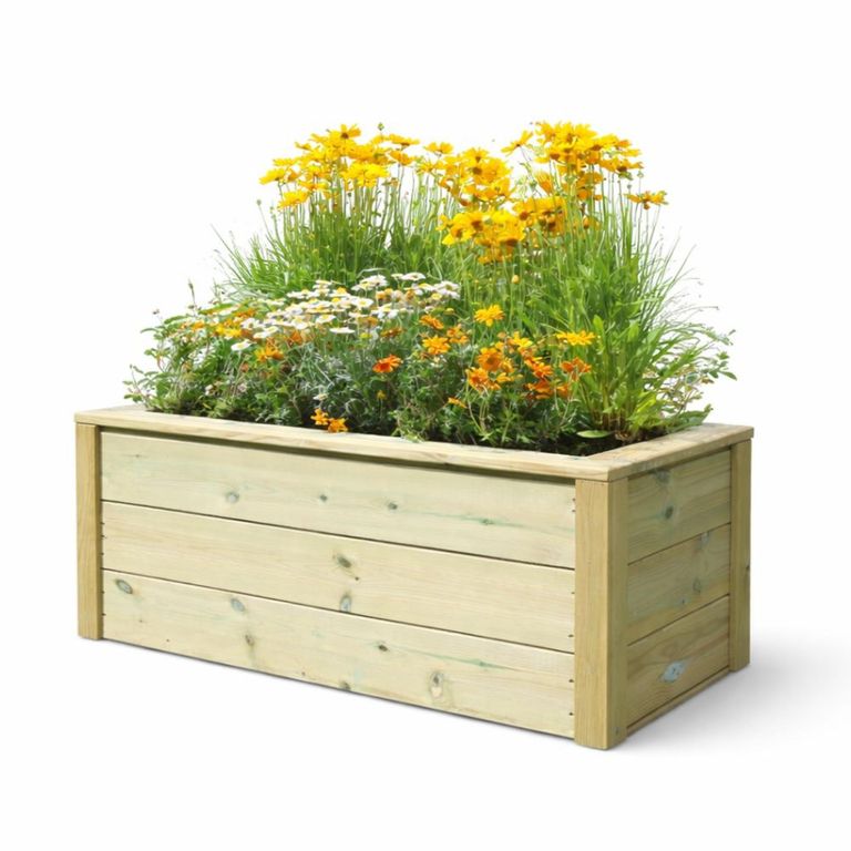 Garden Trough Planter - Timber Wood