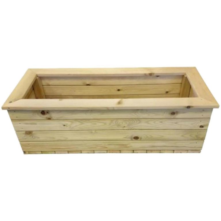 Deluxe Garden Trough Planter - Large - Timber Wood