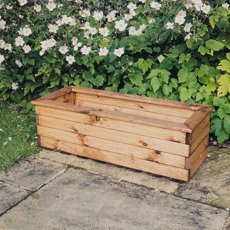 Valley Garden Planter - Large - Trough - Oak