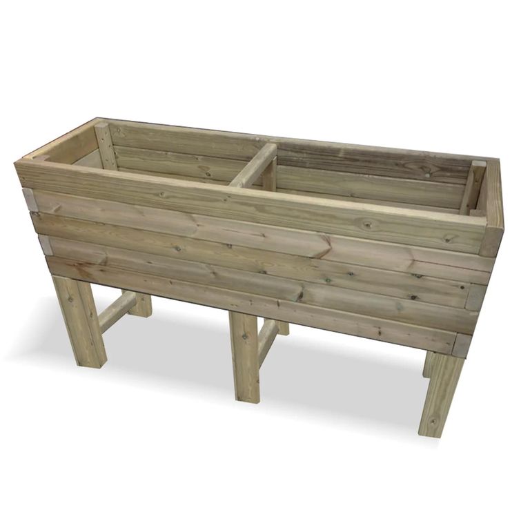 Raised Super Heavy Duty Veg Garden Trough - 180cm - Redwood