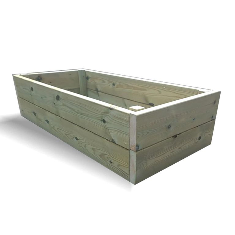 Garden Raised Bed - Double Layer - Heavy Duty - Timber Wood