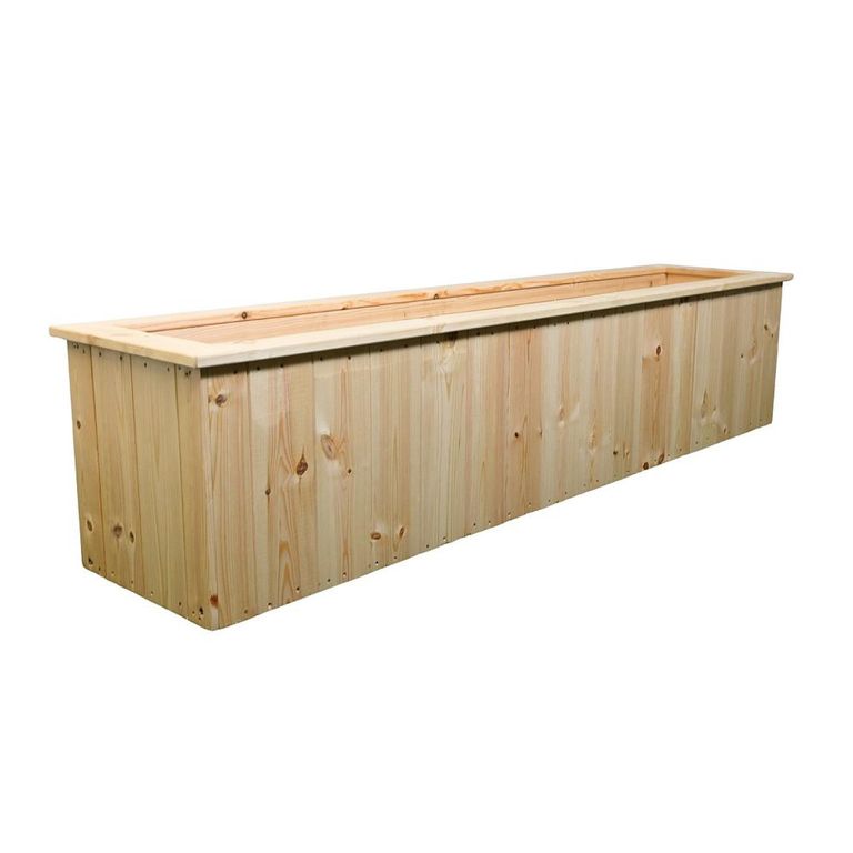 Garden Planter Trough - Untreated - Timber Wood