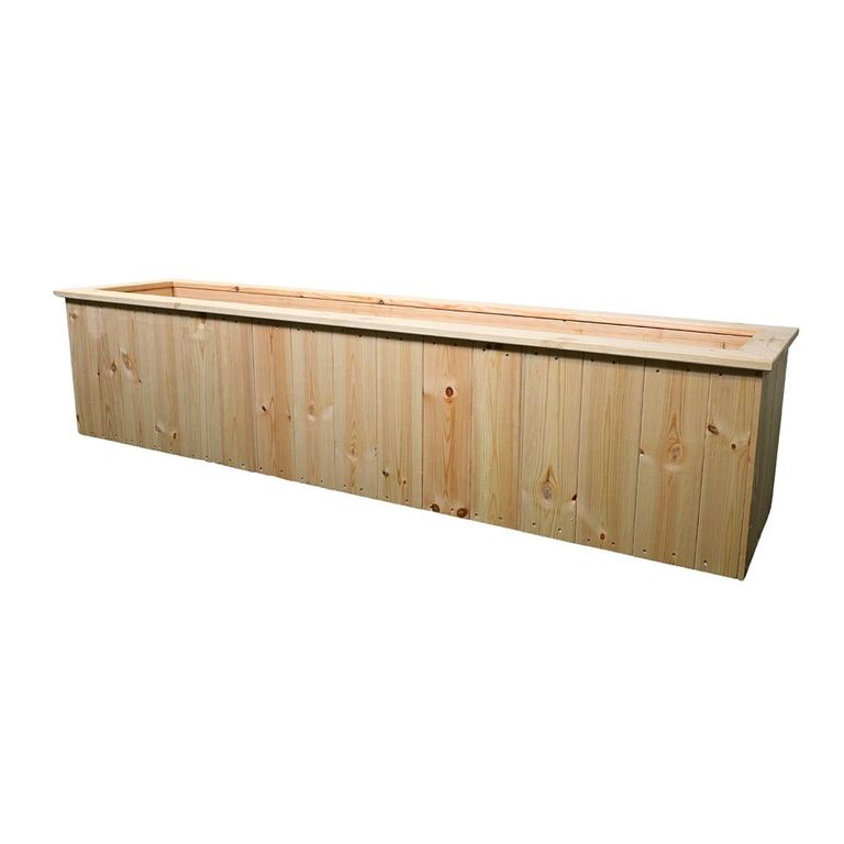 Garden Planter Trough - Untreated - Timber Wood