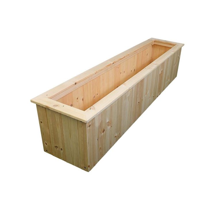 Garden Planter Trough - Untreated - Timber Wood