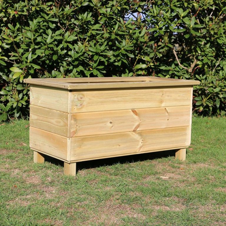 Timber Wood Trough Garden Planter