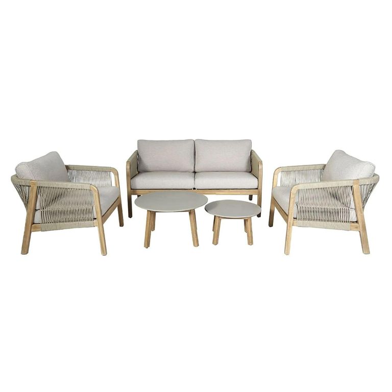 Martinique Garden Sofa Set - 2 Seater - Light Brown