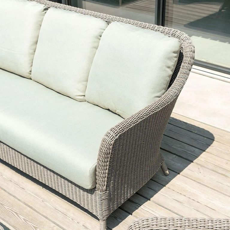 Hazelmere 3 Seater Sofa - Garden - Grey Weave
