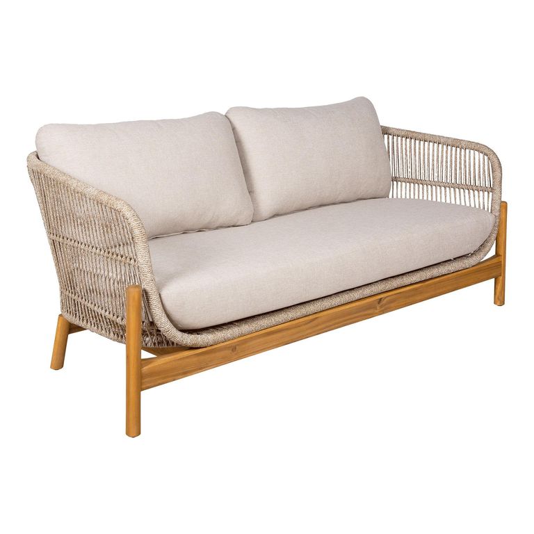 Terracina Garden Lounge Sofa - 2 Seater - Beige Rope