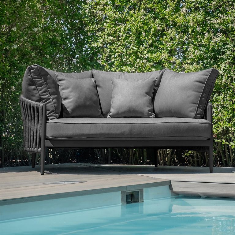 Milan Garden Daybed - Charcoal