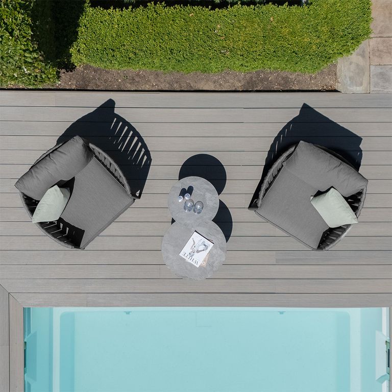 Milan Garden Lounge Set - Charcoal