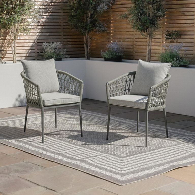 Monaco Garden Dining Chairs - Set of 2 - Ivy Green