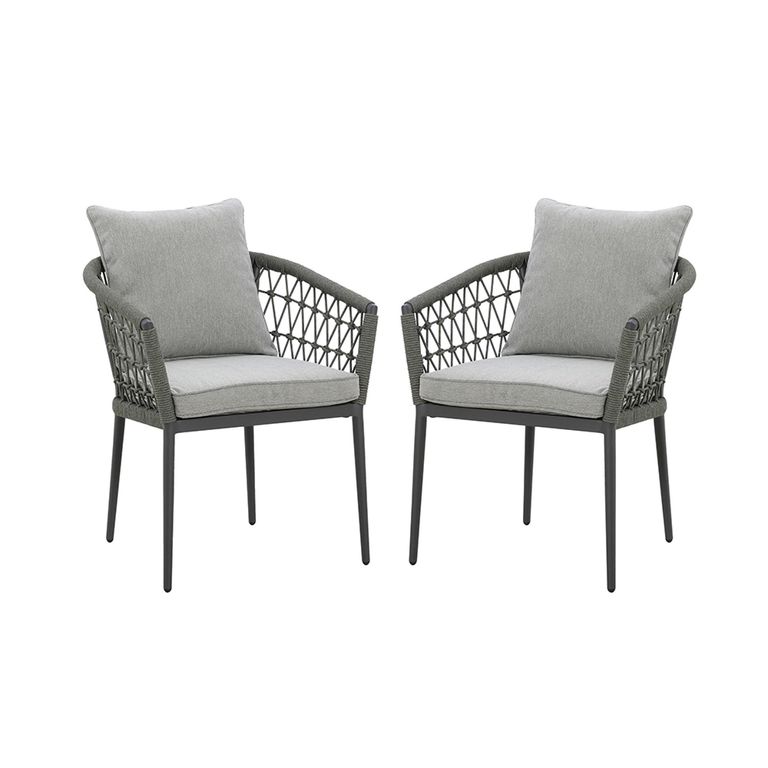 Monaco Garden Dining Chairs - Set of 2 - Ivy Green