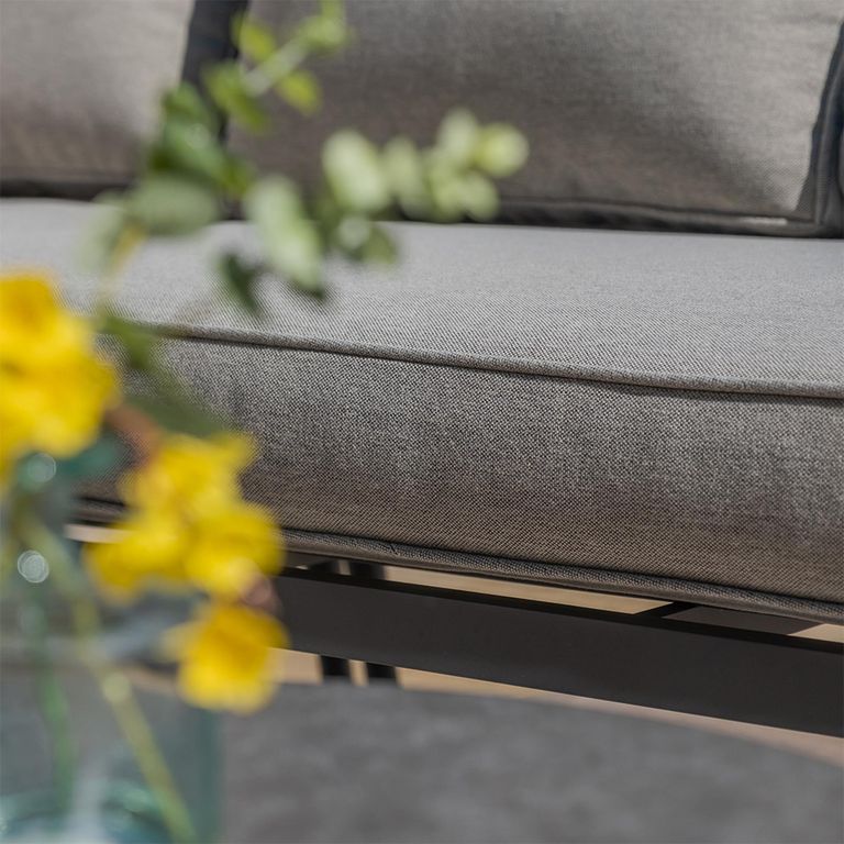 Monaco Large Corner Garden Sofa Set - with Coffee Table - Ivy Green