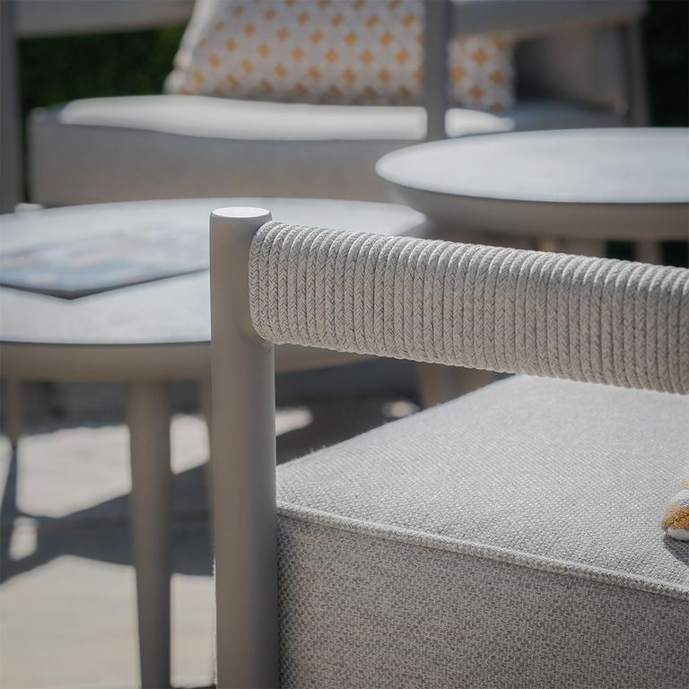 Florence Garden Lounge Armchair - Cool Linen