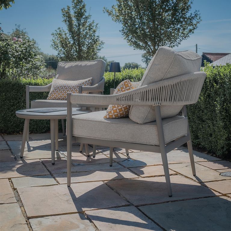 Florence Garden Lounge Set - Cool Linen