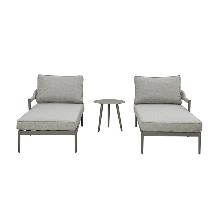 Florence Garden Sun Lounger Set - Cool Linen