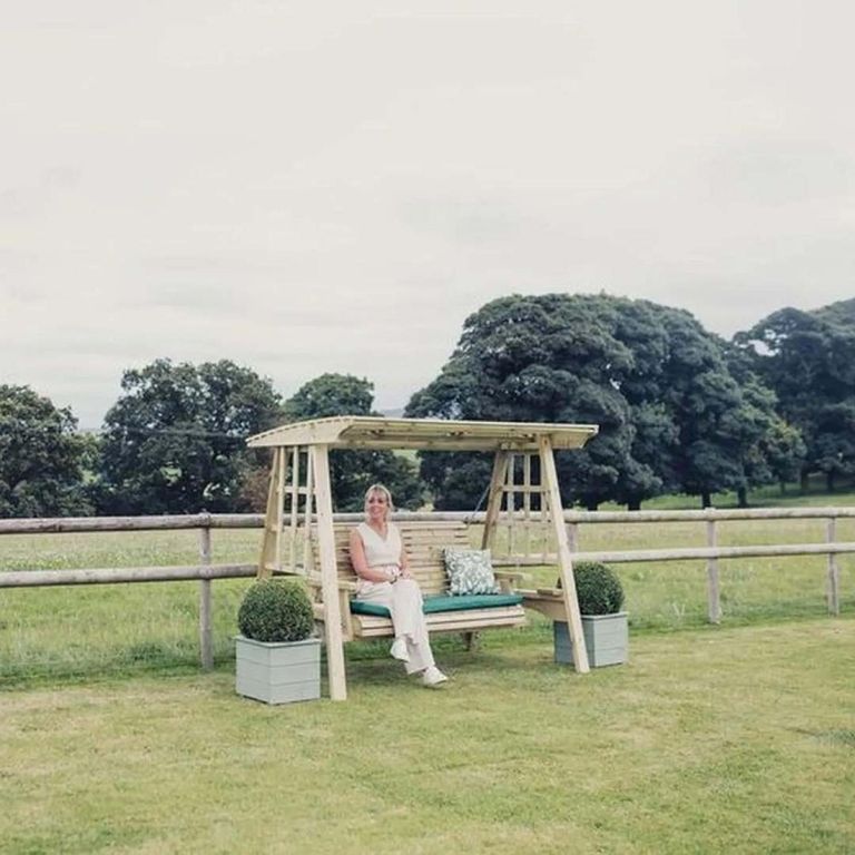 Antoinette Redwood 3 Seater Garden Swing