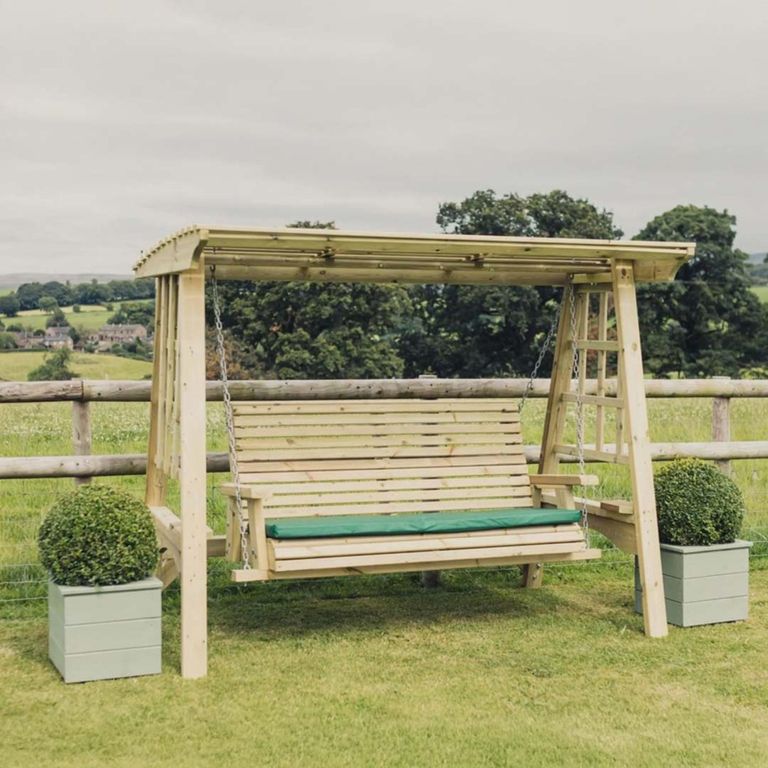Antoinette Redwood 3 Seater Garden Swing