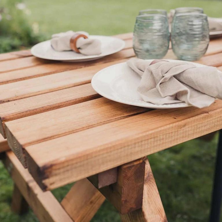 Churnet Valley Deluxe Redwood Garden Picnic Table - 180cm