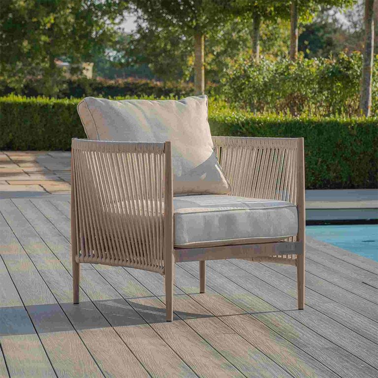 Havana Garden Lounge Chair - Natural Linen