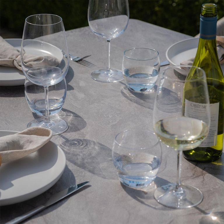 Maldives Garden Dining Set - 8 Seater - 220cm - Cool Linen