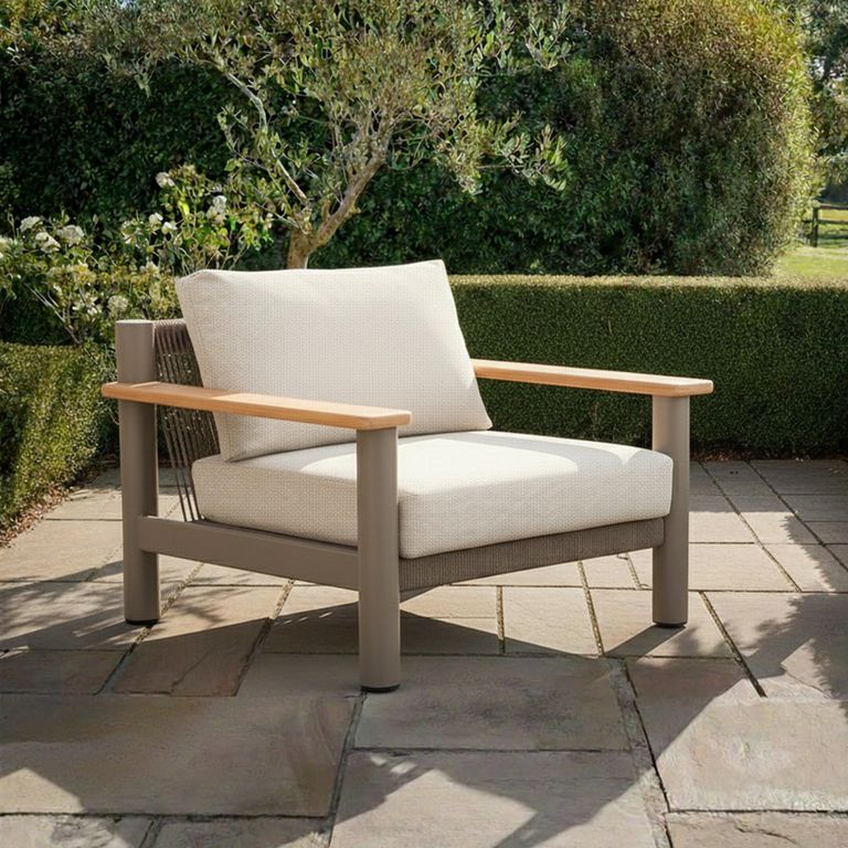 Sicily Garden Armchair - Cafe Latte