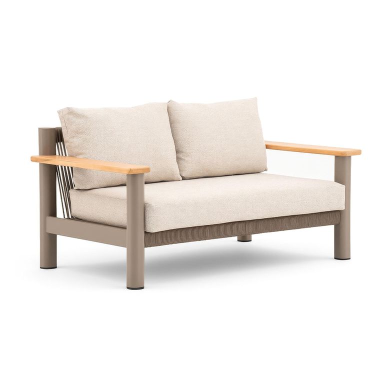 Sicily Garden Sofa - 2 Seater - Cafe Latte