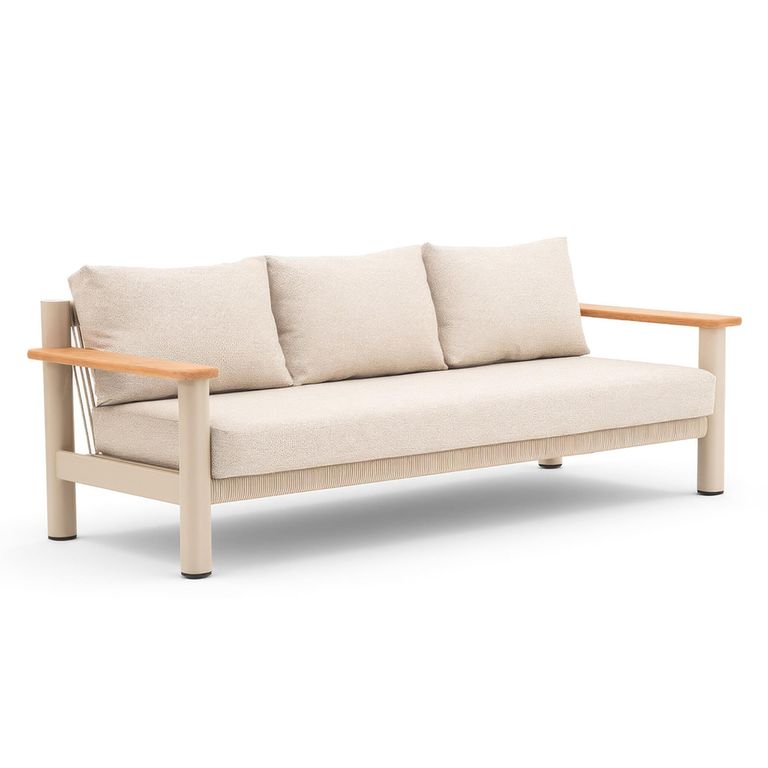 Sicily Garden Sofa - 3 Seater - Latte