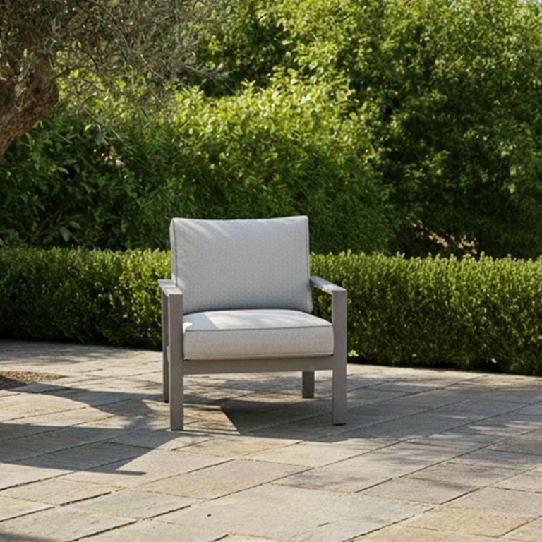 Montreal Garden Lounge Armchair - Cool Linen