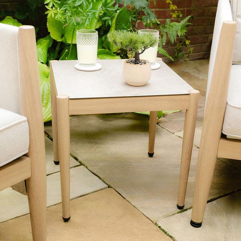 Burford Garden Lounge Set - 2 Seater - Almond