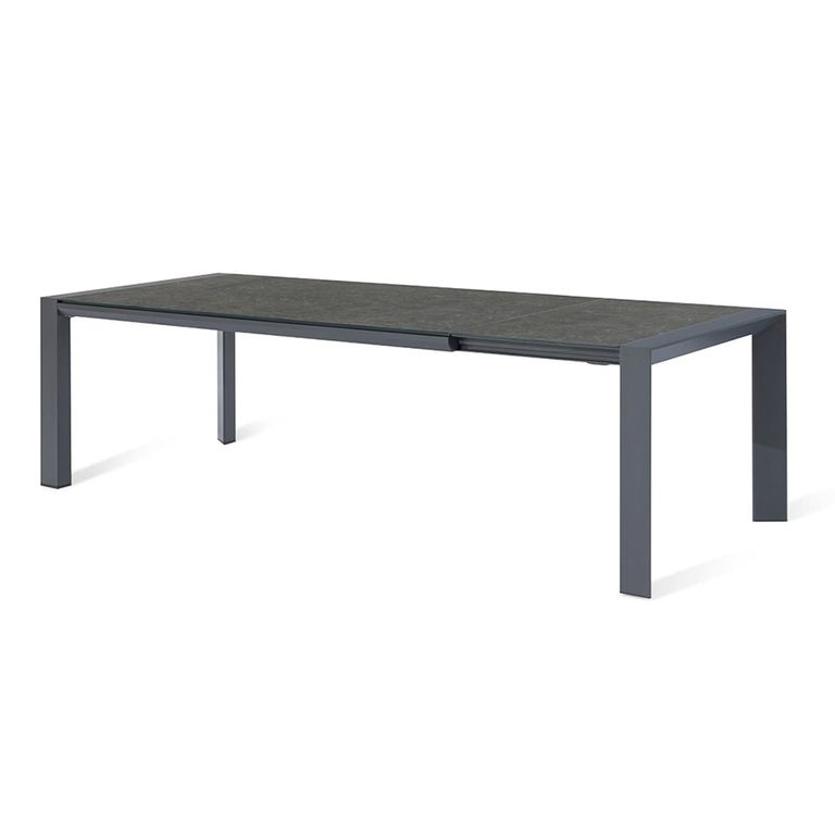 Ambition Garden Extending Dining Set - 10 Seater - Ceramic Top - Zinc Grey