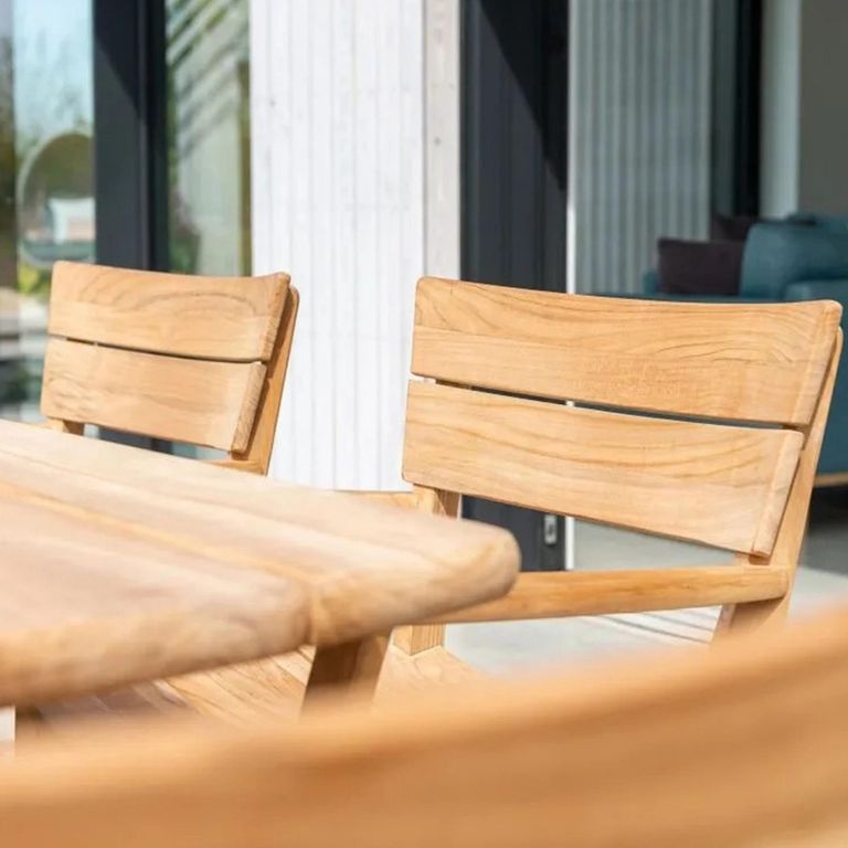 Sorrento Garden Dining Armchair - Set of 2 - Teak Wood