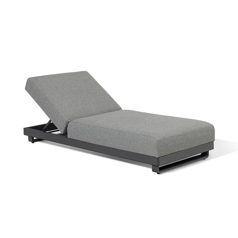 Ibiza Garden Sun Lounger - Zinc Grey