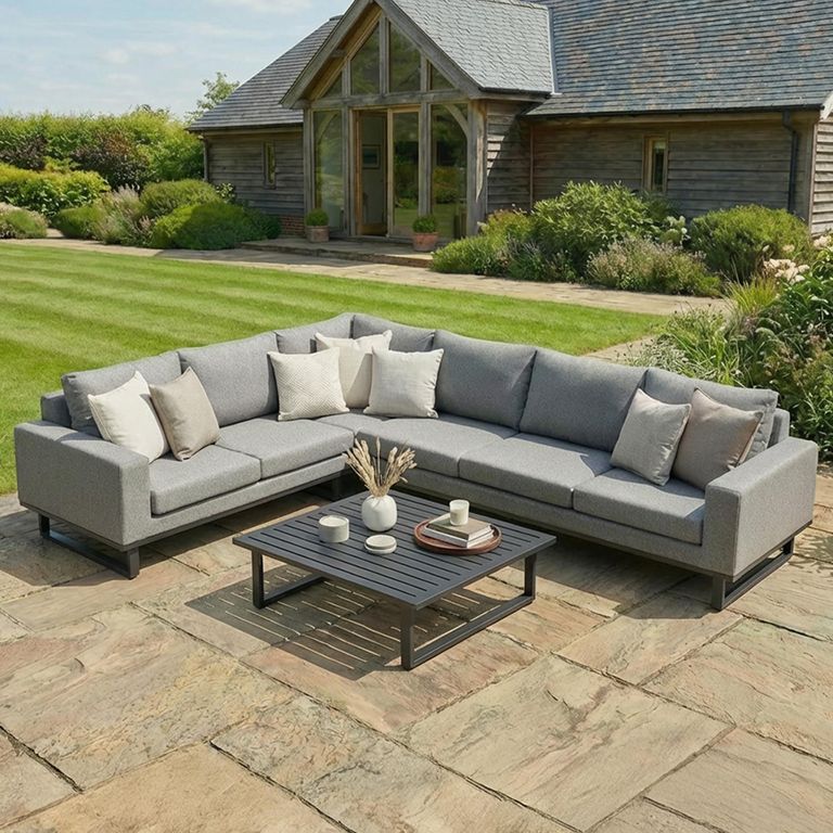 Ethos Garden Large Corner Sofa - Zinc Grey