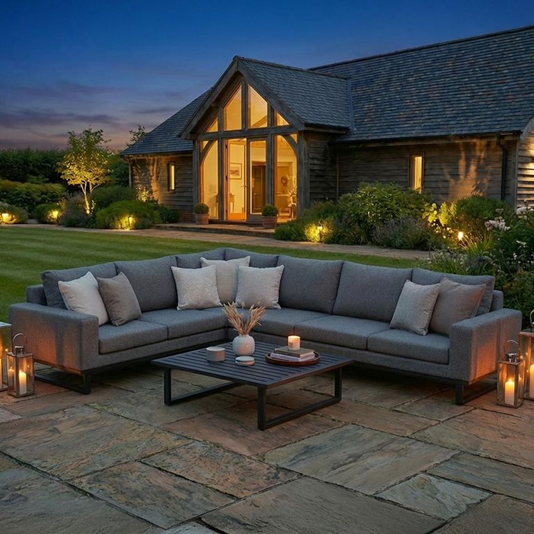 Ethos Garden Large Corner Sofa - Zinc Grey