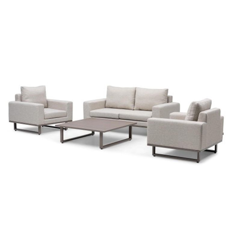 Ethos Garden Sofa Set - 2 Seater - Coffee Table - Latte
