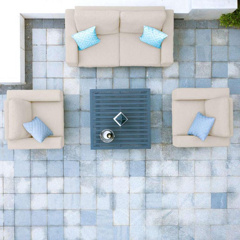 Ethos Garden Sofa Set - 2 Seater - Coffee Table - Oatmeal